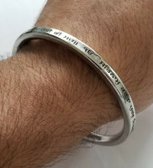 Singh Kaur Khalsa Smooth Flat Stainless Steel MOOL MANTAR Kara Sikh Kada L1