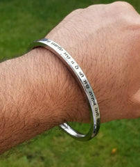 Singh Kaur Khalsa Smooth Flat Stainless Steel MOOL MANTAR Kara Sikh Kada L1