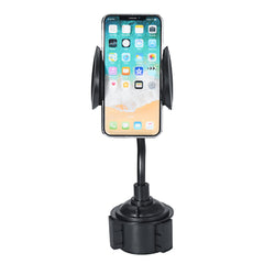 Universal 360° Car Cup Holder Phone Mount, Adjustable Gooseneck Cupholder Cell Phone Cradle with Rotatable Holder, Compatible with Most Smart Phones.