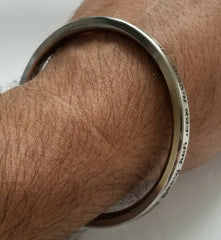 Singh Kaur Khalsa Smooth Flat Stainless Steel MOOL MANTAR Kara Sikh Kada L1