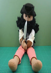 Rag Doll Making Kit - Morgan 54cm when made (includes Parrot, finger puppet kit)