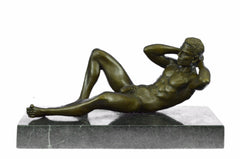 Handmade Edition Erotic Art Gay Model Sexy Pose Bronze Sculpture Statue Figure
