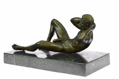 Handmade Edition Erotic Art Gay Model Sexy Pose Bronze Sculpture Statue Figure