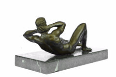 Handmade Edition Erotic Art Gay Model Sexy Pose Bronze Sculpture Statue Figure