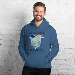 sui test Adventure is Calling and I Must Go Hoodie Premium Unisex Dragon D20 Sunrise Cute Dnd Hoodie Gift for TTRPG Gamers