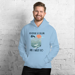 sui test Adventure is Calling and I Must Go Hoodie Premium Unisex Dragon D20 Sunrise Cute Dnd Hoodie Gift for TTRPG Gamers