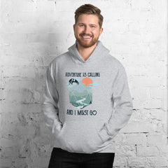 sui test Adventure is Calling and I Must Go Hoodie Premium Unisex Dragon D20 Sunrise Cute Dnd Hoodie Gift for TTRPG Gamers