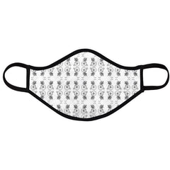 2 or 4 pk face covering mask, reusable - limited edition “just riding along” print