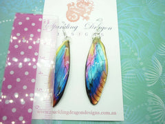 Test listing please don't buy Butterfly Wing Rainbow Earrings - Fairy