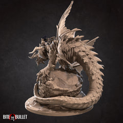 Nightfall, the Corrupted Wyvern | Bite the Bullet | Dungeons & Dragons | 3D Printed Resin Miniature