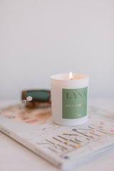 LANA - Pineapple & Kiwi - Soy Wax Candle - Wax Candle Soy - Luxury White Candle Jar - Glass Candle - Eco Wax Candle - UK Soy