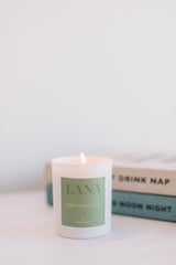 LANA - Pineapple & Kiwi - Soy Wax Candle - Wax Candle Soy - Luxury White Candle Jar - Glass Candle - Eco Wax Candle - UK Soy