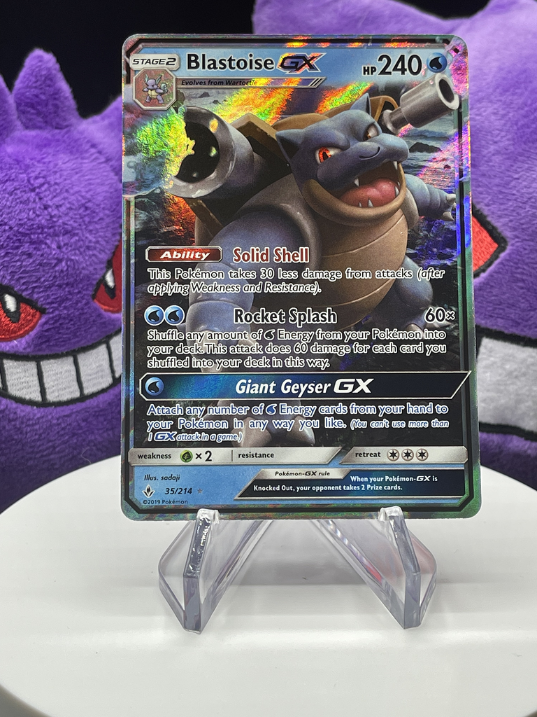 Pokémon Blastoise GX - 35/214 - Unbroken Bonds - NM