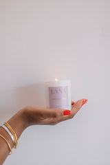 Lana - pineapple & kiwi - soy wax candle - wax candle soy - luxury white candle jar - glass candle - eco wax candle - uk soy