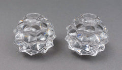 Tiffany & Co. Crystal Pine Cone Candle Holder Set Of 2 test 678 7655