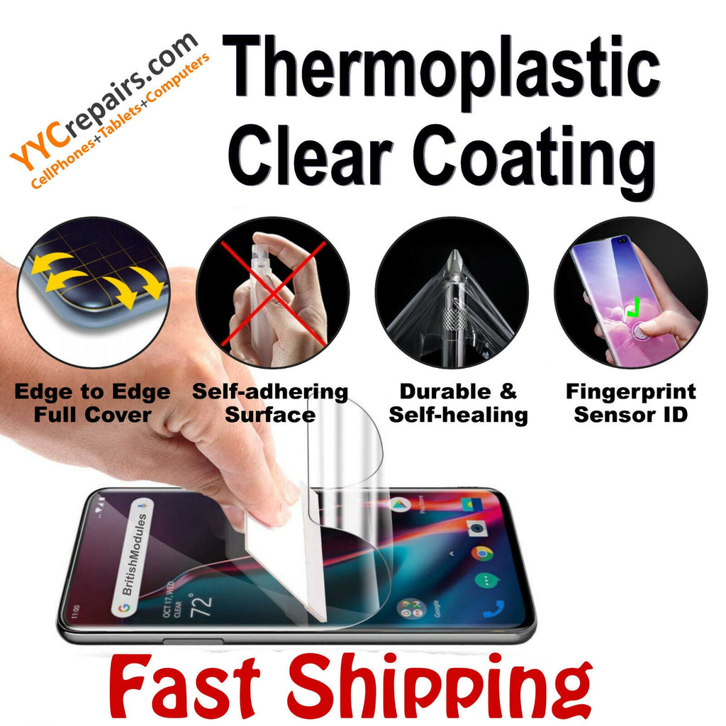 OnePlus 7T Pro Thermoplastic Self Healing Clear Soft Gel Film Screen Protector