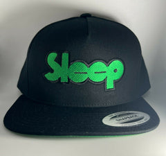 Sleep embroidered baseball hat cap