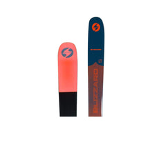 Blizzard men's zero g 105 backcountry touring lightweight ski, blue/orange, 172 cm