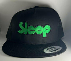 Sleep embroidered baseball (variant images)