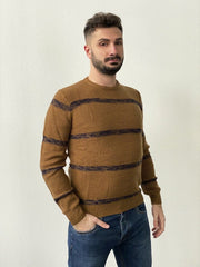 Maglia girocollo a righe