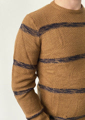 Maglia girocollo a righe