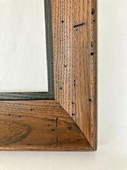 Pair of MCM Wormwood Wormy Oak Art Frames Deep Well for 12 x 16