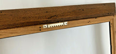 Pair of MCM Wormwood Wormy Oak Art Frames Deep Well for 12 x 16