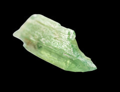 Hiddenite crystal, north carolina hiddenite, green spodumene crystal, rare mineral specimen