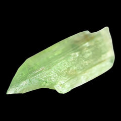 Hiddenite crystal, north carolina hiddenite, green spodumene crystal, rare mineral specimen