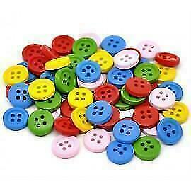 Colored Buttons Pack (55 Pieces)