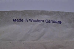 test Vintage Oval Deep Blue Foiled Cabochon 18 X 25 mm Germany
