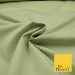 PREMIUM POLY COTTON ALL COLOURS PLAIN DYED FABRIC CRAFT MATERIAL POLYCOTTON 44"