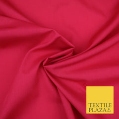 PREMIUM POLY COTTON ALL COLOURS PLAIN DYED FABRIC CRAFT MATERIAL POLYCOTTON 44"