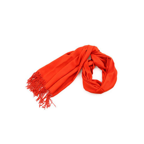 Women's Tile Red Pashmina Shawl
