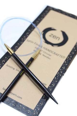 ZEN Ebony Circular Knitting Needles - 16 Inch Length
