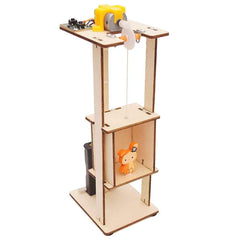 Wooden Elevator Toys Electric Lift Science Experiment