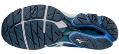 MIZUNO – Wave rider 20, running shoes, size 44, blue/white/grey