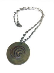 Water Element Wood Pendant Necklace
