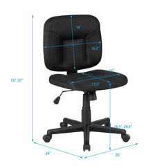 Test - Low-Back Office Chair with Adjustable Height & Lumbar Support