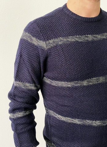 Maglia girocollo a righe