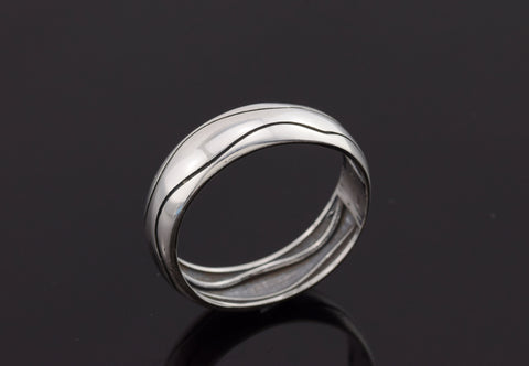 Sterling Silver (925) ring, modern ring, wedding band, ring size 12, ring size Y, silver band, wedding ring, simple ring, band ring, men
