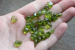 Tiny Peridot Tumbled Stone T224