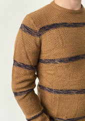Maglia girocollo a righe con diamante su shopify e ramponi su Nembol..