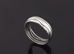Sterling Silver (925) ring, modern ring, wedding band, ring size 12, ring size Y, silver band, wedding ring, simple ring, band ring, men