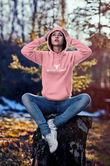 Womens Pink Leisure Pullover Hoodie by Stitch & Simon