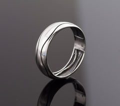 Sterling Silver (925) ring, modern ring, wedding band, ring size 12, ring size Y, silver band, wedding ring, simple ring, band ring, men