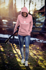 Womens Pink Leisure Pullover Hoodie by Stitch & Simon