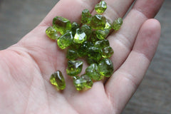 Tiny Peridot Tumbled Stone T224