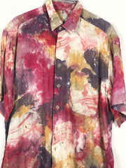 Vintage Shirt, Hemd (ML)  crazy pattern shirt  second hand clothes  retro  Unisex  Thrift  80s 90s (2001023S)