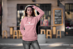 Womens Pink Leisure Pullover Hoodie by Stitch & Simon